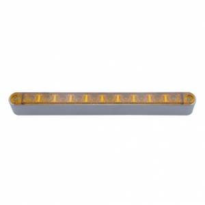 UNITED PACIFIC - UNITED PACIFIC - 39306 - BARRA DE LUCES DE SEÑAL DE GIRO DE 10 LED DE 9" CON BISEL - LED ÁMBAR/LEENTE ÁMBAR - Image 2