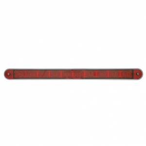UNITED PACIFIC - UNITED PACIFIC - 39307 - BARRA DE LUCES DE 10 LED DE 9" CON BISEL (PARADA, GIRO Y COLA) - LED ROJO/LENTE ROJA - Image 2