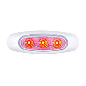 UNITED PACIFIC - 39312 - LUZ REFLECTORA DE 5 LED (AUXILIAR/UTILIZACIÓN) CON LUZ DE FONDO LATERAL -LED ROJO/LENTE TRANSPARENTE (TARJETA)