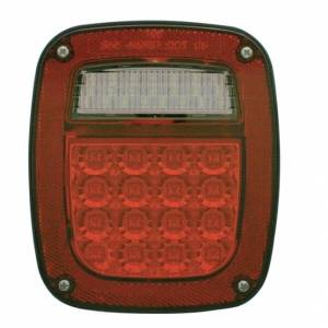 UNITED PACIFIC - 39354B - LUZ TRASERA COMBINADA UNIVERSAL REFLECTOR LED CON LUZ DE MATRÍCULA (A GRANEL)