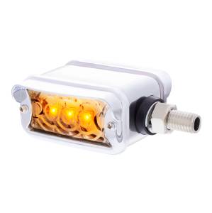 UNITED PACIFIC - 39368 - LUZ DE DOBLE CARA DE 6 LED DE FUNCIÓN ÚNICA CON VISERA - MONTAJE HORIZONTAL - LED ÁMBAR Y ROJO/LENTE TRANSPARENTE