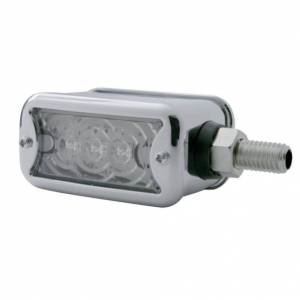 UNITED PACIFIC - 39370 - LUZ DE DOBLE CARA DE 6 LED DE FUNCIÓN ÚNICA CON BISEL - MONTAJE HORIZONTAL - LED ÁMBAR Y ROJO/LENTE TRANSPARENTE