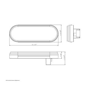 UNITED PACIFIC - UNITED PACIFIC - 39476 - LUZ DE SEÑAL DE GIRO SECUENCIAL OVALADA REFLECTOR DE 35 LED DE 6" - LED ROJO/LEENTE ROJA - Image 12