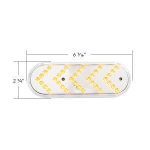 UNITED PACIFIC - UNITED PACIFIC - 39477 - LUZ DE SEÑAL DE GIRO SECUENCIAL OVALADA CON REFLECTOR DE 35 LED DE 6" - LED ÁMBAR/LENTE TRANSPARENTE - Image 11