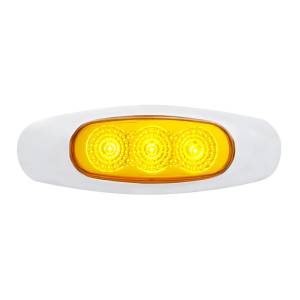 UNITED PACIFIC - 39479B - LUZ REFLECTORA DE 3 LED (LIQUIDACIÓN/MARCADOR) - LED ÁMBAR/LENTE ÁMBAR (A GRANEL)