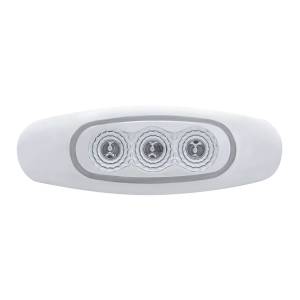 UNITED PACIFIC - 39481B - LUZ REFLECTORA DE 3 LED (LIQUIDACIÓN/MARCADOR) - LED ÁMBAR/LENTE TRANSPARENTE (A GRANEL)