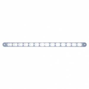UNITED PACIFIC - 39485B - TIRA DE LUCES AUXILIARES DE 14 LED DE 12" - LED BLANCO/LENTE TRANSPARENTE (A GRANEL)