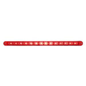 UNITED PACIFIC - UNITED PACIFIC - 39607 - BARRA DE LUCES DE 14 LED DE 12" CON BISEL (PARADA, GIRO Y COLA) - LED ROJO/LENTE ROJA - Image 1