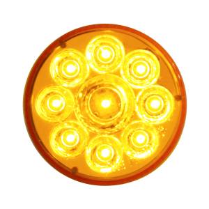 UNITED PACIFIC - 39739 - LUZ REFLECTOR PURA REDONDA DE 9 LED DE 2-1/2" (LIQUIDACIÓN/MARCADOR) - LED ÁMBAR/LENTE ÁMBAR