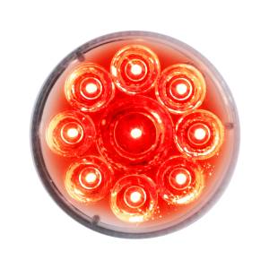 UNITED PACIFIC - 39742 - LUZ REFLECTOR PURA REDONDA DE 9 LED DE 2-1/2" (LIQUIDACIÓN/MARCADOR) - LED ROJO/LENTE TRANSPARENTE