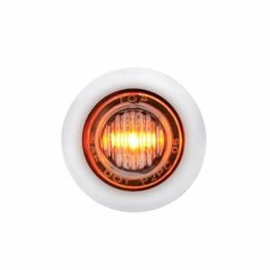 UNITED PACIFIC - 39934 - MINI LUZ DE 3 LED DE 3/4" CON BISEL (LIQUIDACIÓN/MARCADOR) - LED ÁMBAR/LENTE TRANSPARENTE