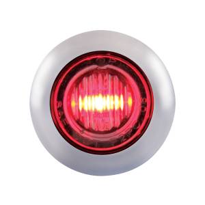UNITED PACIFIC - UNITED PACIFIC - 39935 - MINI LUZ DE 3 LED DE 3/4" CON BISEL (LIQUIDACIÓN/MARCADOR) - LED ROJO/LENTE TRANSPARENTE - Image 1