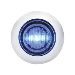 UNITED PACIFIC - 39936 - MINI LUZ DE 3 LED DE 3/4" CON BISEL (LIQUIDACIÓN/MARCADOR) - LED AZUL/LENTE TRANSPARENTE