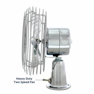 UNITED PACIFIC - UNITED PACIFIC - 40848 - VENTILADOR CROMADO DE 6" PARA TRABAJO PESADO - 12V - Image 3
