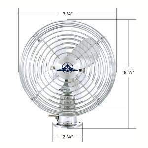 UNITED PACIFIC - UNITED PACIFIC - 40848 - VENTILADOR CROMADO DE 6" PARA TRABAJO PESADO - 12V - Image 7