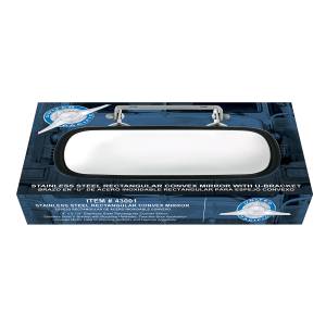 UNITED PACIFIC - UNITED PACIFIC - 43001 - ESPEJO CONVEXO RECTANGULAR DE ACERO INOXIDABLE 430 SOBRE PUERTA CON SOPORTE DE MONTAJE - Image 3