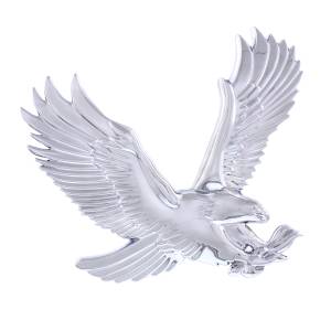UNITED PACIFIC - UNITED PACIFIC - 50110 - ACENTO ÁGUILA 3D DE PLÁSTICO CROMADO - CARA DERECHA - Image 1
