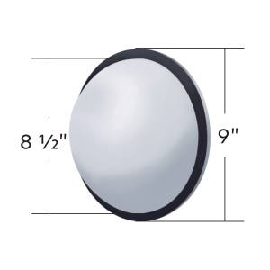 UNITED PACIFIC - UNITED PACIFIC - 60013 - ESPEJO CONVEXO DE DOMO COMPLETO DE ACERO INOXIDABLE 430 DE 8-1/2" - Image 5