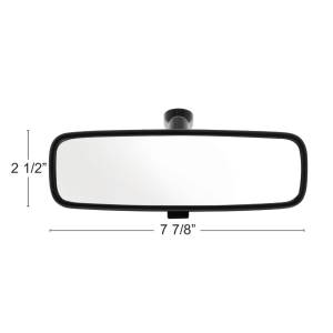 UNITED PACIFIC - UNITED PACIFIC - 60052 - CONJUNTO DE ESPEJO RETROVISOR INTERIOR NEGRO DE 8" PARA DÍA/NOCHE - MONTAJE PARA PEGAMENTO - Image 3
