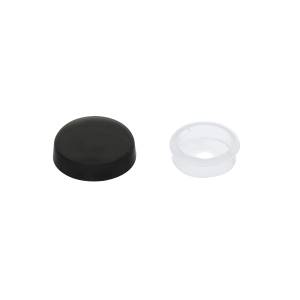 UNITED PACIFIC - 70076B - TAPA A PRESIÓN DE PLÁSTICO NEGRO PARA TORNILLOS N° 6 Y N° 8 (A GRANEL)