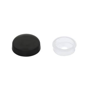 UNITED PACIFIC - 70077B - TAPA A PRESIÓN DE PLÁSTICO NEGRO PARA TORNILLOS N.° 10 Y N.° 12 (A GRANEL)