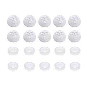 UNITED PACIFIC - 70197 - TAPA A PRUEBA DE CRÁNEO DE PLÁSTICO CROMADO PARA TORNILLOS DE 1/4" (PACK DE 10)