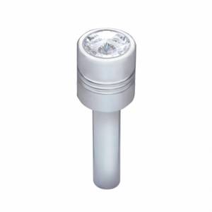 UNITED PACIFIC - 70214 - PERILLA DE CERRADURA DE PUERTA CROMADA CON CRISTAL TRANSPARENTE DE 9/16" (PAQUETE DE 2)