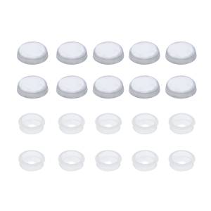 UNITED PACIFIC - 70251 - TAPAS DE TORNILLOS A PRESIÓN DE PLÁSTICO CROMADOS PARA TORNILLOS DE 1/4" (PACK DE 10)
