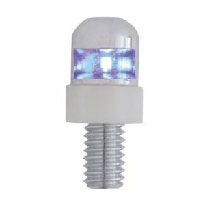 UNITED PACIFIC - 70301 - SUJETADORES DE PLACA DE MATRÍCULA DE LED SIMPLE - LED AZUL (PAQUETE DE 2)