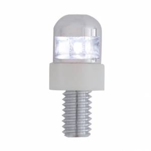 UNITED PACIFIC - 70303 - SUJETADORES DE PLACA DE MATRÍCULA DE LED SIMPLE - LED BLANCO (PAQUETE DE 2)