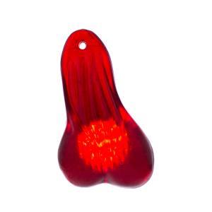 UNITED PACIFIC - 70390 - BOLAS DE GOMA DE 8-1/4" DE ALTO, GRANDES Y BAJAS PARA COLGAR CON LUZ LED - LED ROJO