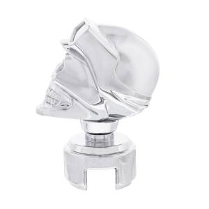 UNITED PACIFIC - 70642 - POMO DE CAMBIO SKULL BIKER CON ADAPTADOR DE VELOCIDADES 13/15/18 - CROMADO