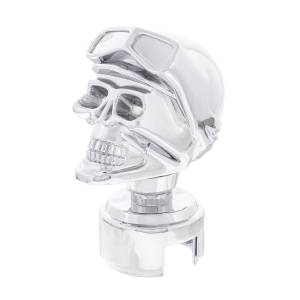 UNITED PACIFIC - UNITED PACIFIC - 70642 - POMO DE CAMBIO SKULL BIKER CON ADAPTADOR DE VELOCIDADES 13/15/18 - CROMADO - Image 2