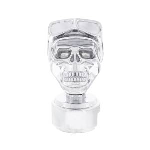 UNITED PACIFIC - UNITED PACIFIC - 70642 - POMO DE CAMBIO SKULL BIKER CON ADAPTADOR DE VELOCIDADES 13/15/18 - CROMADO - Image 3