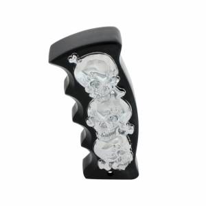 UNITED PACIFIC - UNITED PACIFIC - 70711 - POMO DE CAMBIO DE MARCHAS CON MANGO DE PISTOLA SKULLS - NEGRO/CROMADO - Image 3