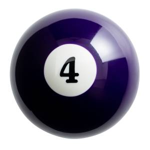 UNITED PACIFIC - 70754 - POMO DE CAMBIO DE BOLA DE PISCINA NÚMERO 4 - MORADO BRILLANTE