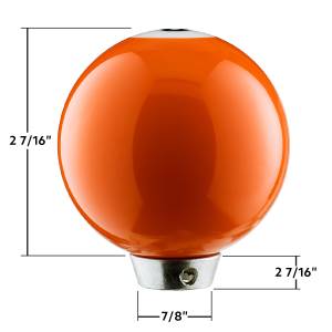 UNITED PACIFIC - UNITED PACIFIC - 70755 - POMO DE CAMBIO DE BOLA DE PISCINA NÚMERO 5 - NARANJA BRILLANTE - Image 4