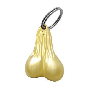 UNITED PACIFIC - 78009 - LLAVERO NOVEDAD DE BOLAS PEQUEÑAS DE FUNDICIÓN BAJO PARA COLGAR DE 2-1/2" - ORO