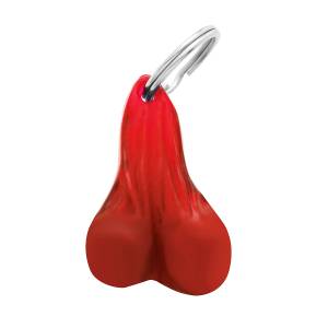 UNITED PACIFIC - 78013 - LLAVERO NOVEDAD DE BOLAS PEQUEÑAS DE PLÁSTICO PARA COLGAR BAJO DE 2-1/2" - ROJO