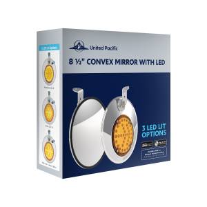UNITED PACIFIC - UNITED PACIFIC - 86503 - ESPEJO CONVEXO DE ACERO INOXIDABLE 430 DE 8-1/2" CON LED - CONDUCTOR - Image 10