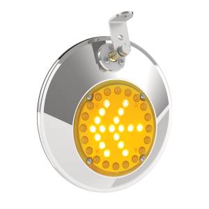 UNITED PACIFIC - UNITED PACIFIC - 86504 - ESPEJO CONVEXO DE ACERO INOXIDABLE 430 DE 8-1/2" CON LED - PASAJERO - Image 5