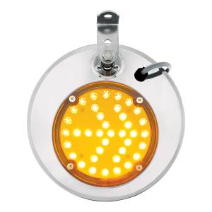 UNITED PACIFIC - 86505 - ESPEJO TÉRMICO CONVEXO DE ACERO INOXIDABLE 430 DE 8-1/2" CON LED - CONDUCTOR