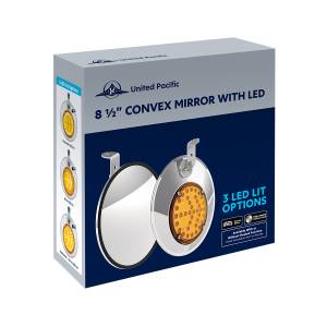 UNITED PACIFIC - UNITED PACIFIC - 86505 - ESPEJO TÉRMICO CONVEXO DE ACERO INOXIDABLE 430 DE 8-1/2" CON LED - CONDUCTOR - Image 7