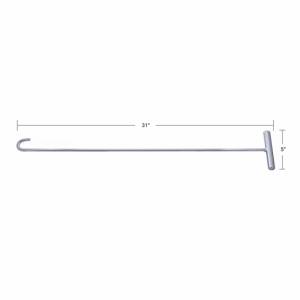 UNITED PACIFIC - UNITED PACIFIC - 90010 - EXTRACTOR DE PASADOR DE QUINTA RUEDA CROMADO DE 31" DE LARGO, GANCHO EN J (CADA UNO) - Image 4