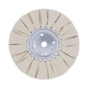 UNITED PACIFIC - 90024 - PULIDORA DE VÍAS RESPIRATORIAS TRATADAS CON COLOR BLANCO DE 8" - EJE DE 5/8" Y 1/2"