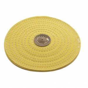 UNITED PACIFIC - 90065 - BUFF DE NAVAJA AMARILLA DE 4" - EJE DE 1/8"