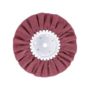 UNITED PACIFIC - 90066 - BUFF DE VÍAS AÉREAS TRATADO ROJO DE 6" - EJE DE 5/8" Y 1/2"