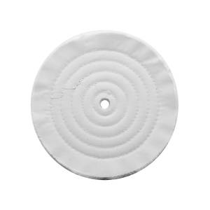UNITED PACIFIC - 90087 - BUFF DE MUSELINA SUAVE BLANCA DE 8" - CÉNTRICO DE 5/8"