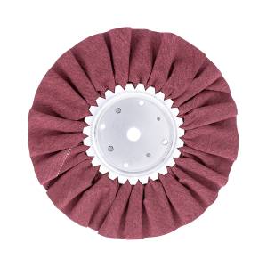UNITED PACIFIC - 90089 - BUFF DE VÍAS AÉREAS TRATADO ROJO DE 10" - EJE DE 5/8" Y 1/2"
