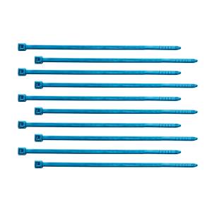 UNITED PACIFIC - 90304 - BRIDA PARA CABLES DE NYLON DE 4" - AZUL (PAQUETE DE 10)